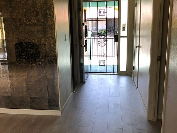 looking out front door