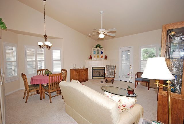 Spacious Great Room with deck and fireplace