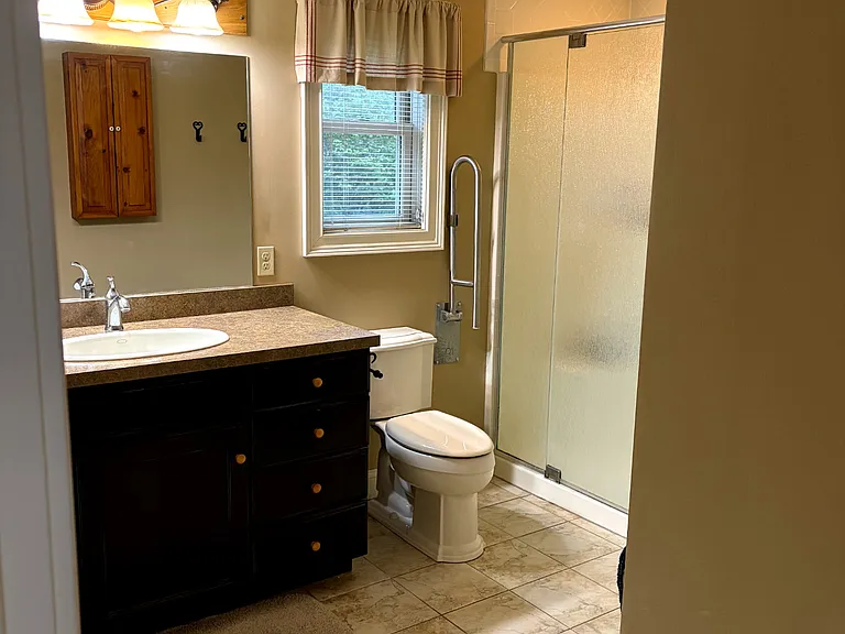 First floor bathroom with walk-in shower