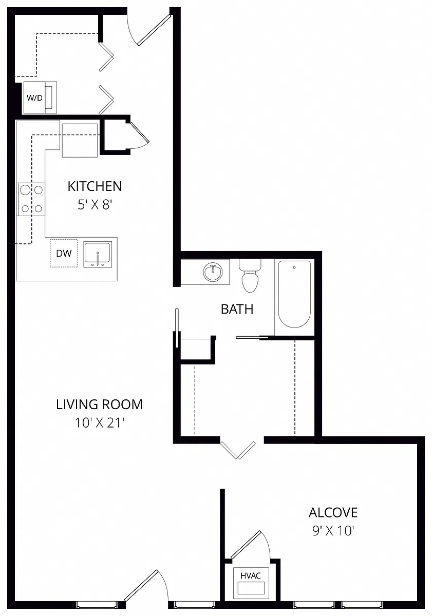 Floor plan 1X1 A4