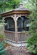 Private screened gazebo