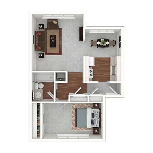 Floor plan 1x1A