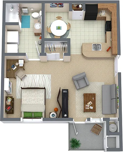 Floor plan Studio