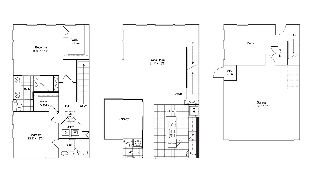 Floor plan One Cabell Park: B1