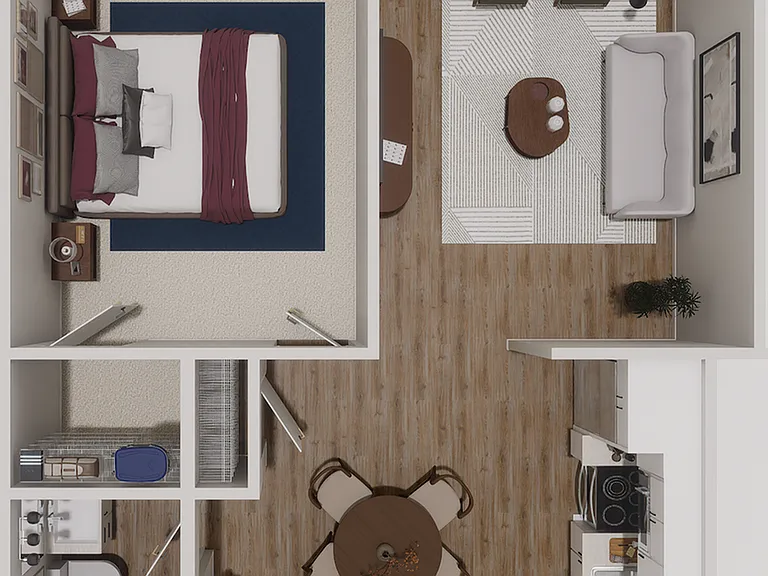 1 A Floor Plan. 1 Bedroom/1 Bath. 1 A Floor Plan. 1 Bedroom/1 Bath.