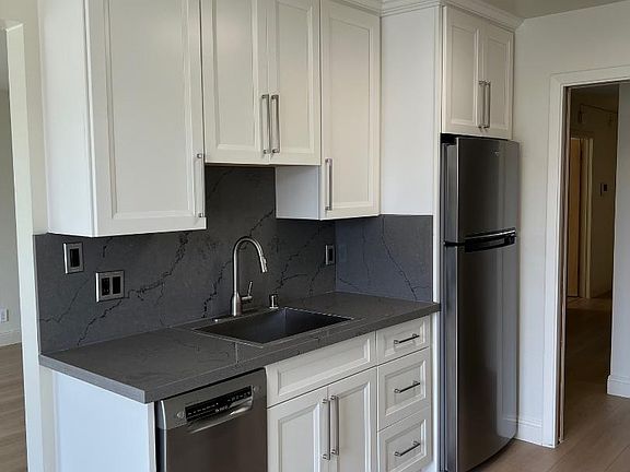 Refrigerator, sink and dishwasher