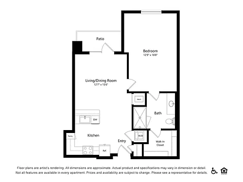 Floor plan 1x1J