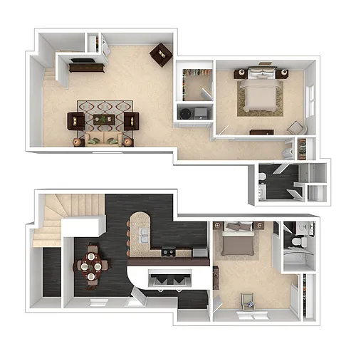 Floor plan B12 Van Dyke Townhome