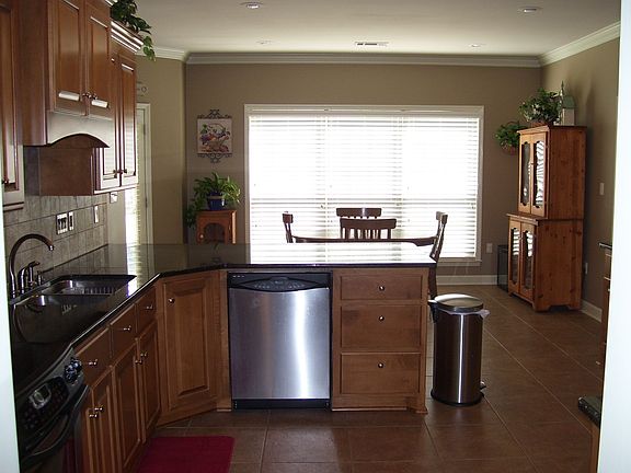 Kitchen with eat in area