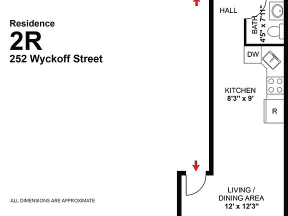 2nd image of 252 Wyckoff St APT 2R