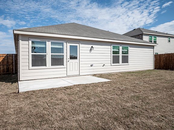 Spacious, fenced-in backyard.