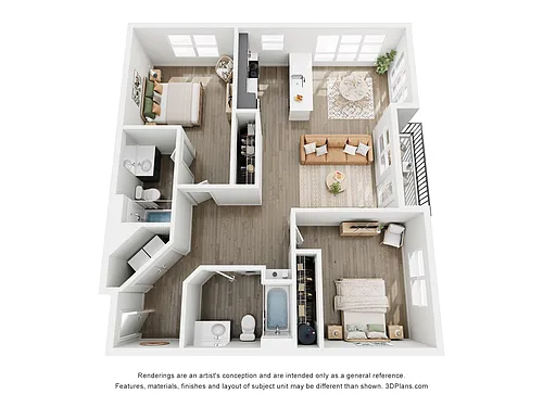 Floor plan 2 BR A