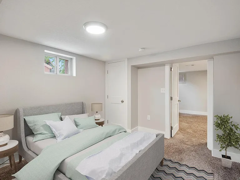 Bedroom 3. This image shows a virtually furnished space. Bedrooms come unfurnished.