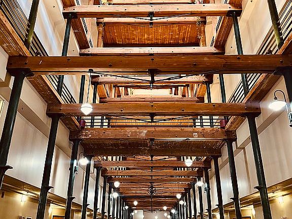 Stunning 6 story open atrium