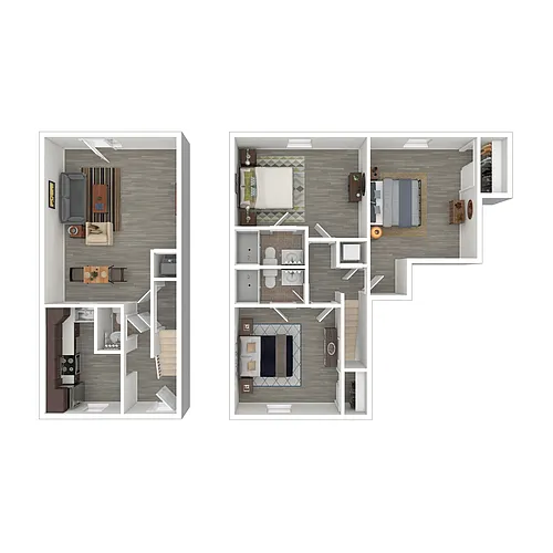 Floor plan 3x2.5TH T1