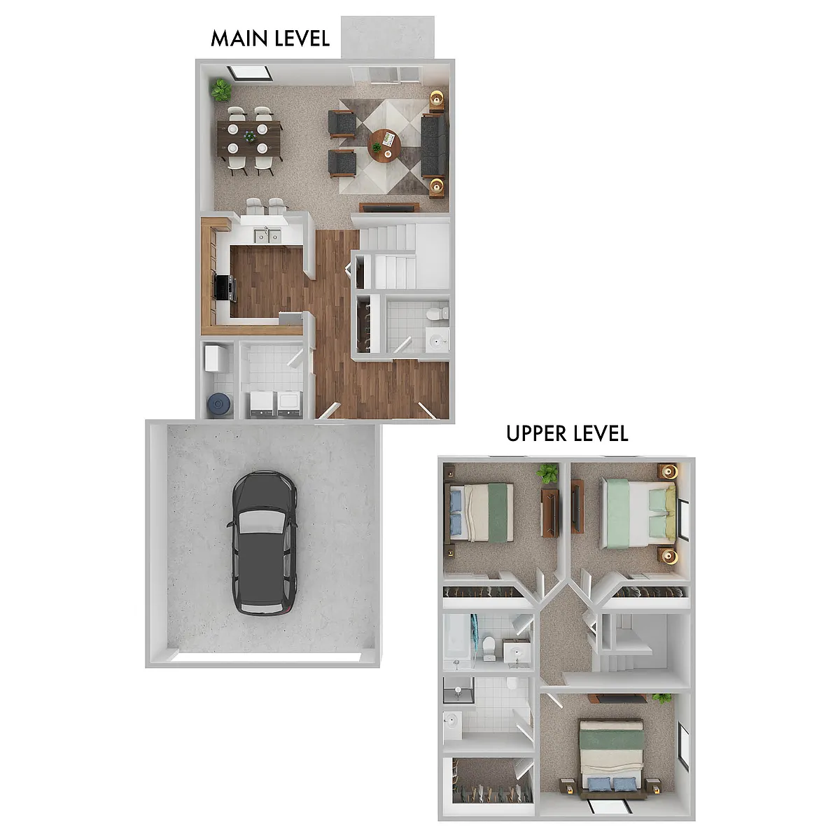 Floor plan Cascade II - 2 Level / 2 Car