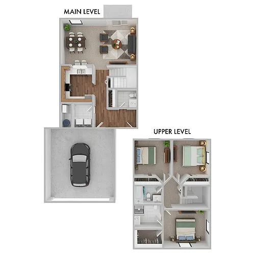 Floor plan Cascade II - 2 Level / 2 Car