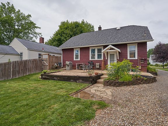 View of rear patio area.
