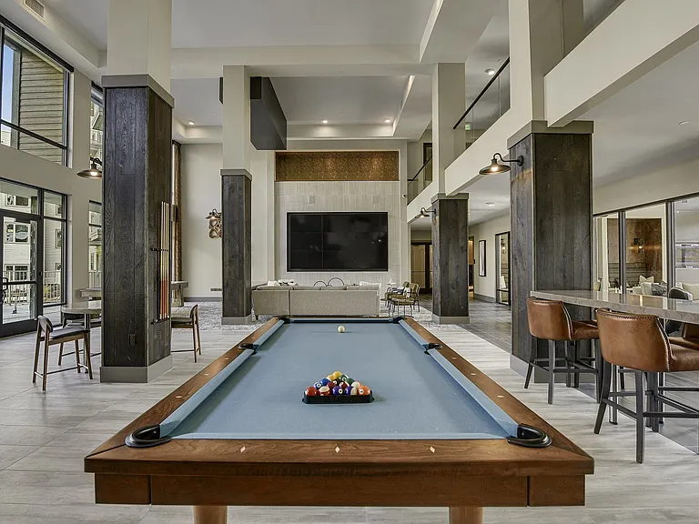 Challenge your friends to some leisurely competition with a game of billiards.