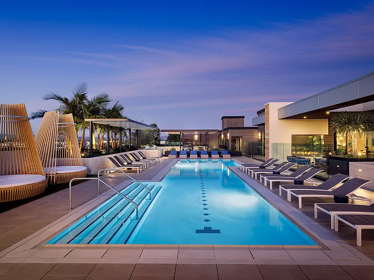 The Sunset Rooftop Pool Deck