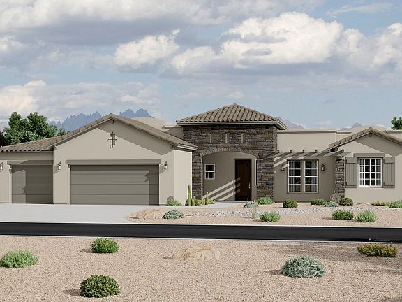Red Hawk Estates 2088 Tuscan 3 Car Rendering
