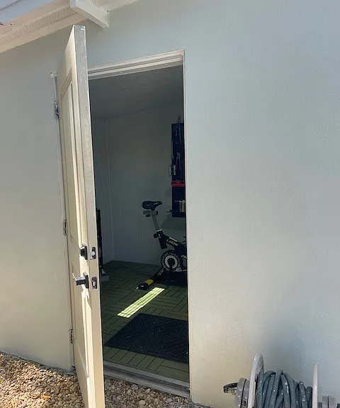 Air conditioned 75 sq Ft Room Attached and accessible from Yard