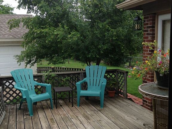 Back porch, 2 car garage