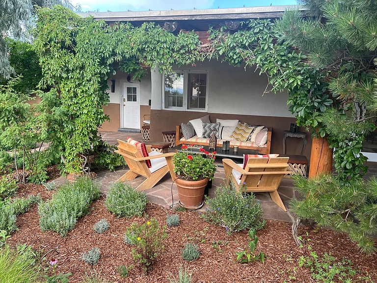 Garden and patio