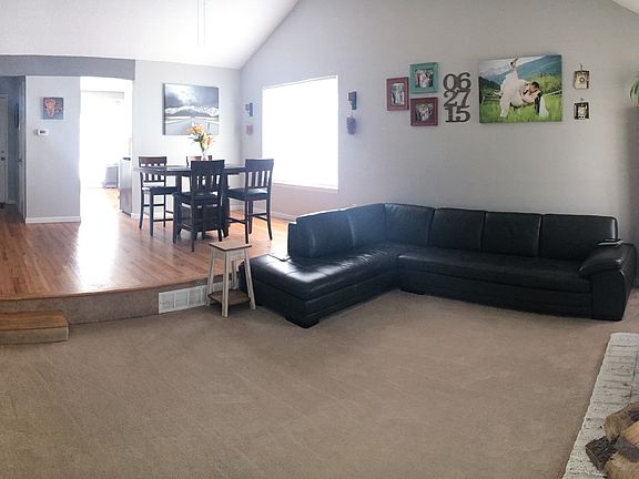 Open living and dining 