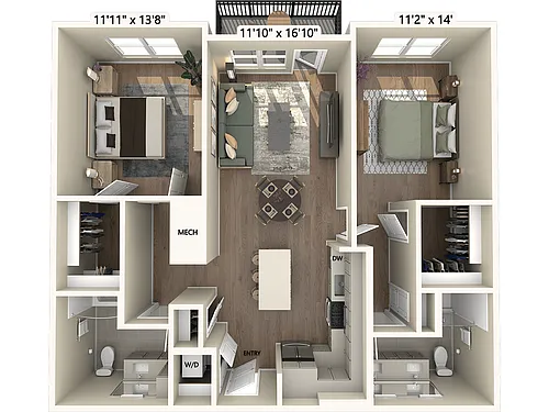 Floor plan B2m4-Upgrade