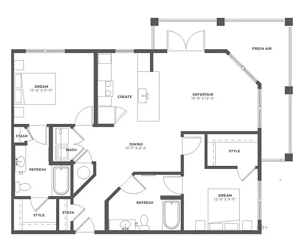 Floor plan B2
