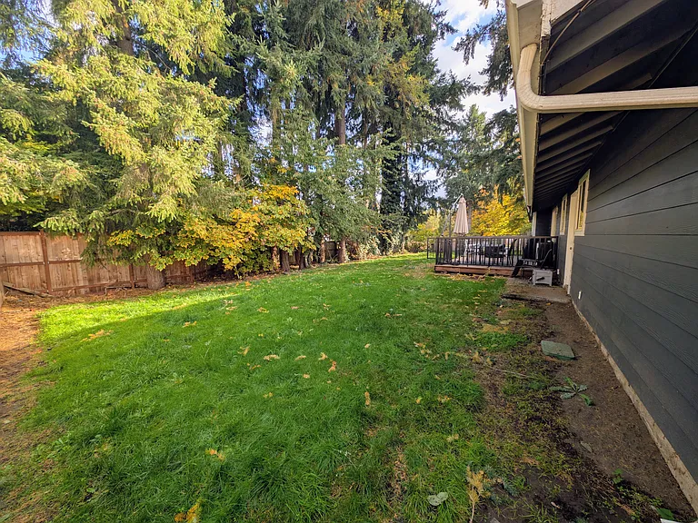 Large fully-fenced yard
