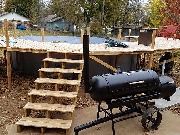 New above ground pool.