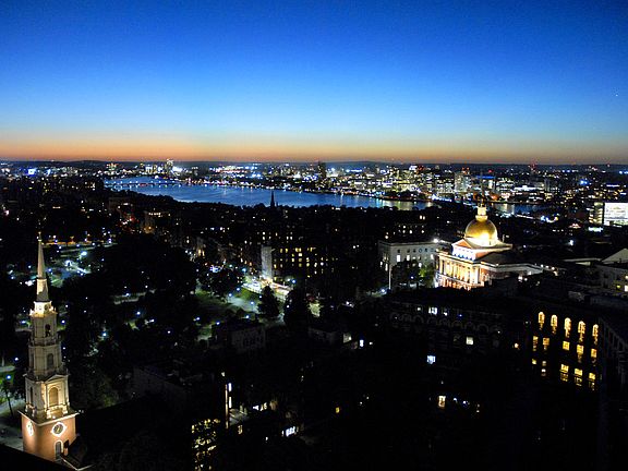 City lights at night