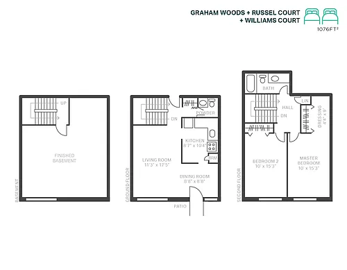 Floor plan 2 Bedroom B