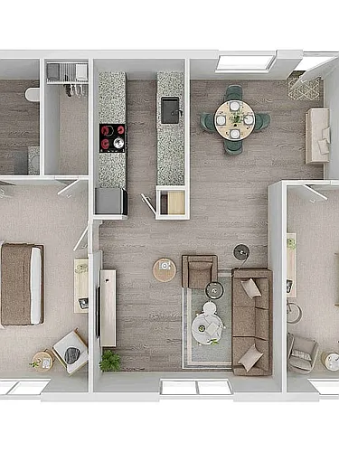 Floor plan 1X1-F