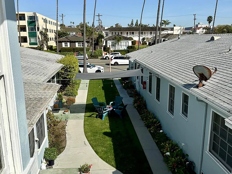 View East from front door entry