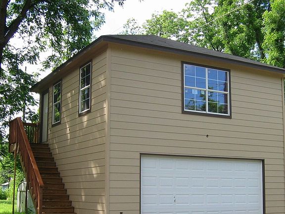 Garage with room above