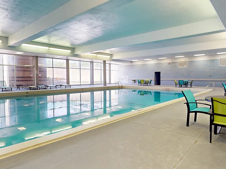 Inviting Indoor Pool at University Plaza NIU Off-Campus Apartments