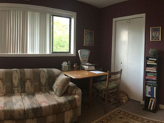 Large bedroom set up like an office