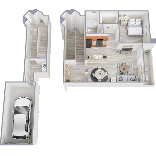 Floor plan Via Caserta with Attached Garage included