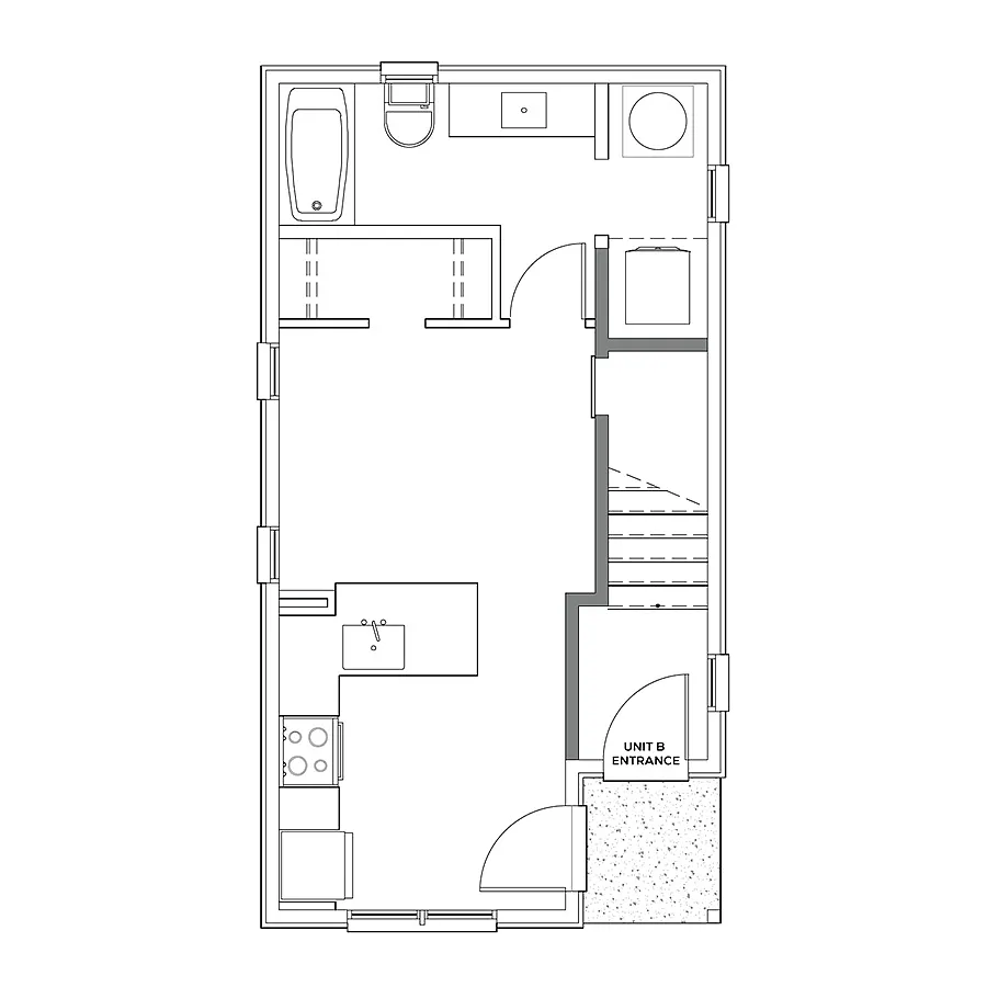 Floor plan 0x1 - 455 sqft - S2