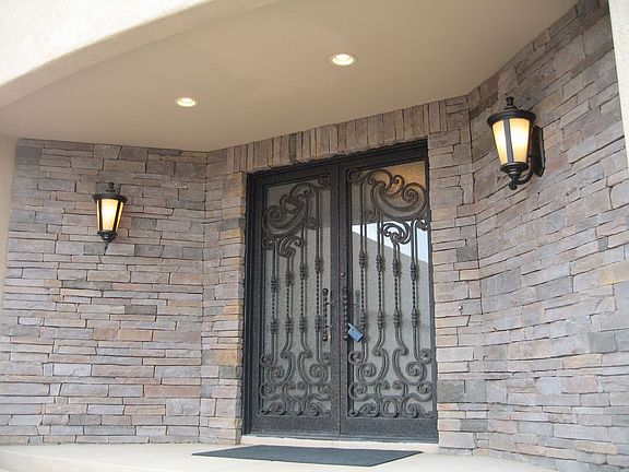 Custom iron doors