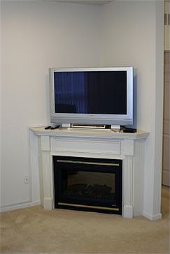 CORNER FIREPLACE