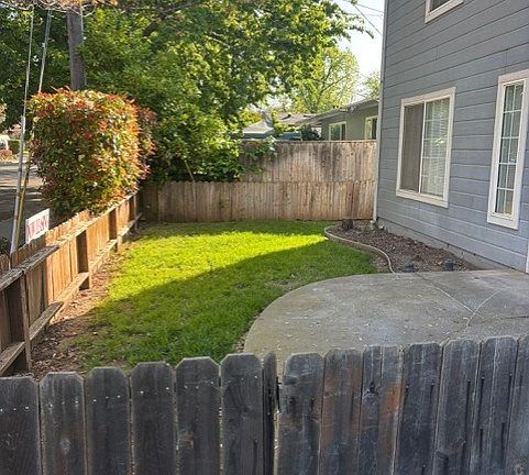 Fenced Front Yard