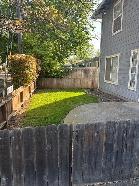 Fenced Front Yard