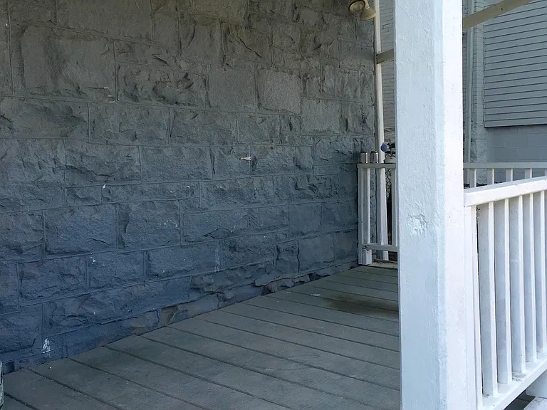 Porch and private entrance.