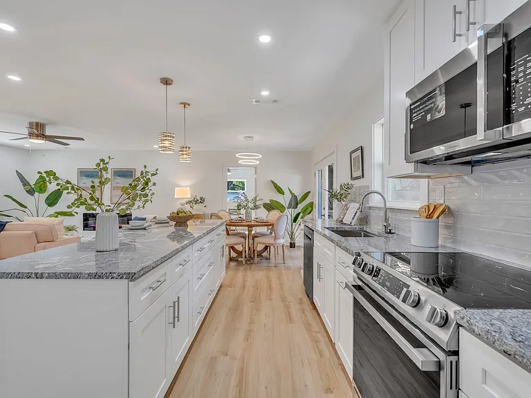 All new kitchen with Granite Countertops and Stainless Appliances