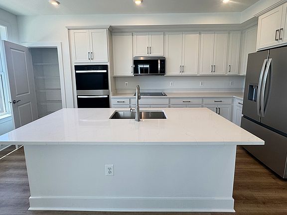 The kitchen of the Scarlet on homesite 128 at Cascades at Embrey Mill.