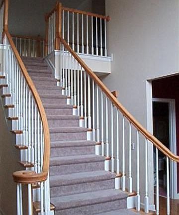foyer staircase #1, another staircase #2 in family room